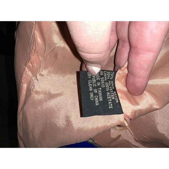 Vtg Kasper A.S.L. jacket career checked button up long sleeve - Picture 9 of 10